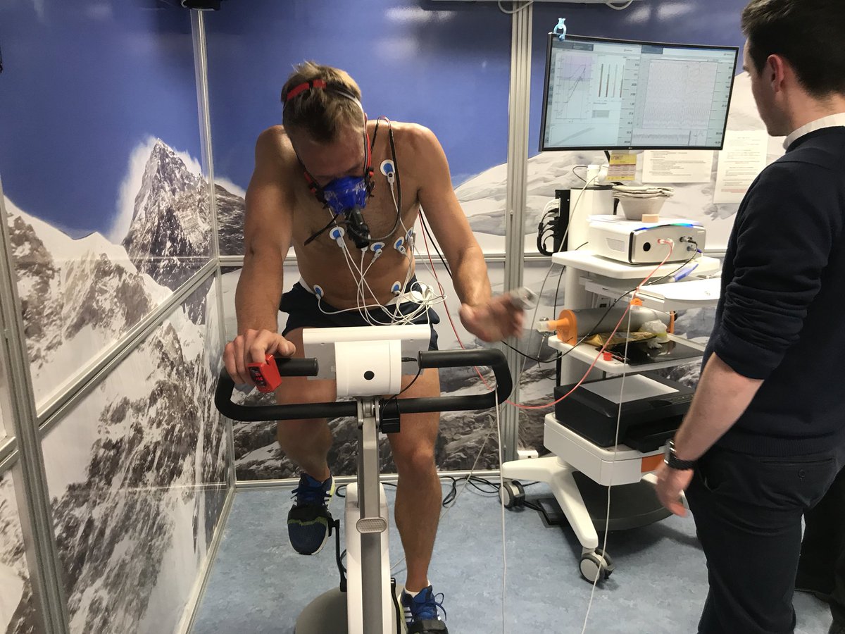 Benfogle's tweet photo. Today @v_pendleton and I have been training at over 4000m in Central London, in the altitude chamber of @TheISEH with @XtremeEverest and the brilliant Dr Sundeep Dhillon #mounteverest @AIP_World @BritishRedCross @unep https://t.co/SrUqmo500E