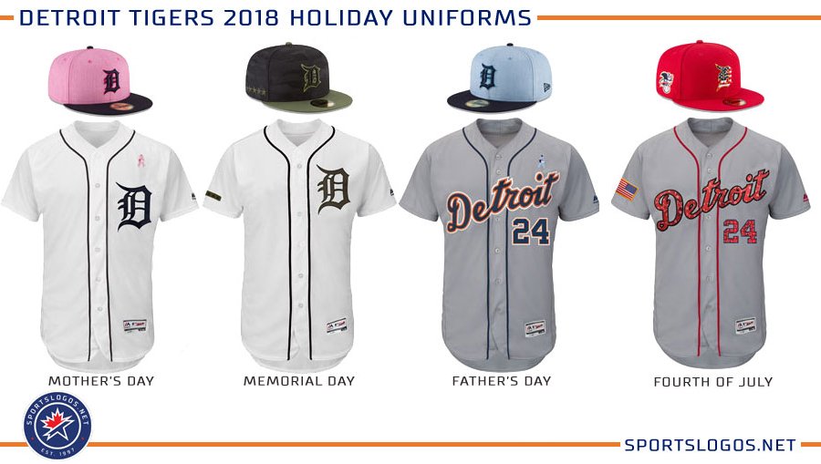 detroit tigers memorial day jersey