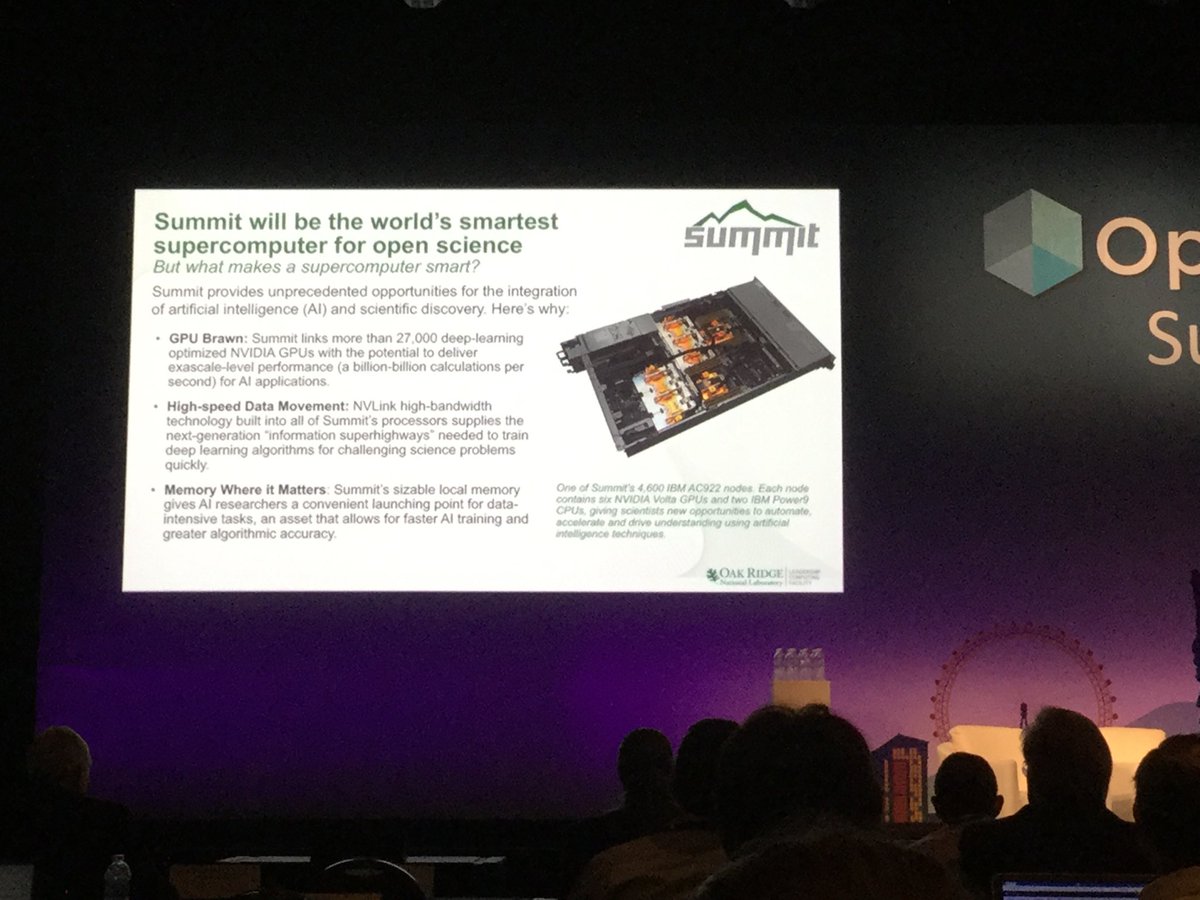 marijamijalko's tweet image. &apos;@ORNL Director of Science Jack Wells ... &quot;summary of the morning is bandwidth&quot; #SummitSuperComputer #OpenPOWERsummit #Think2018