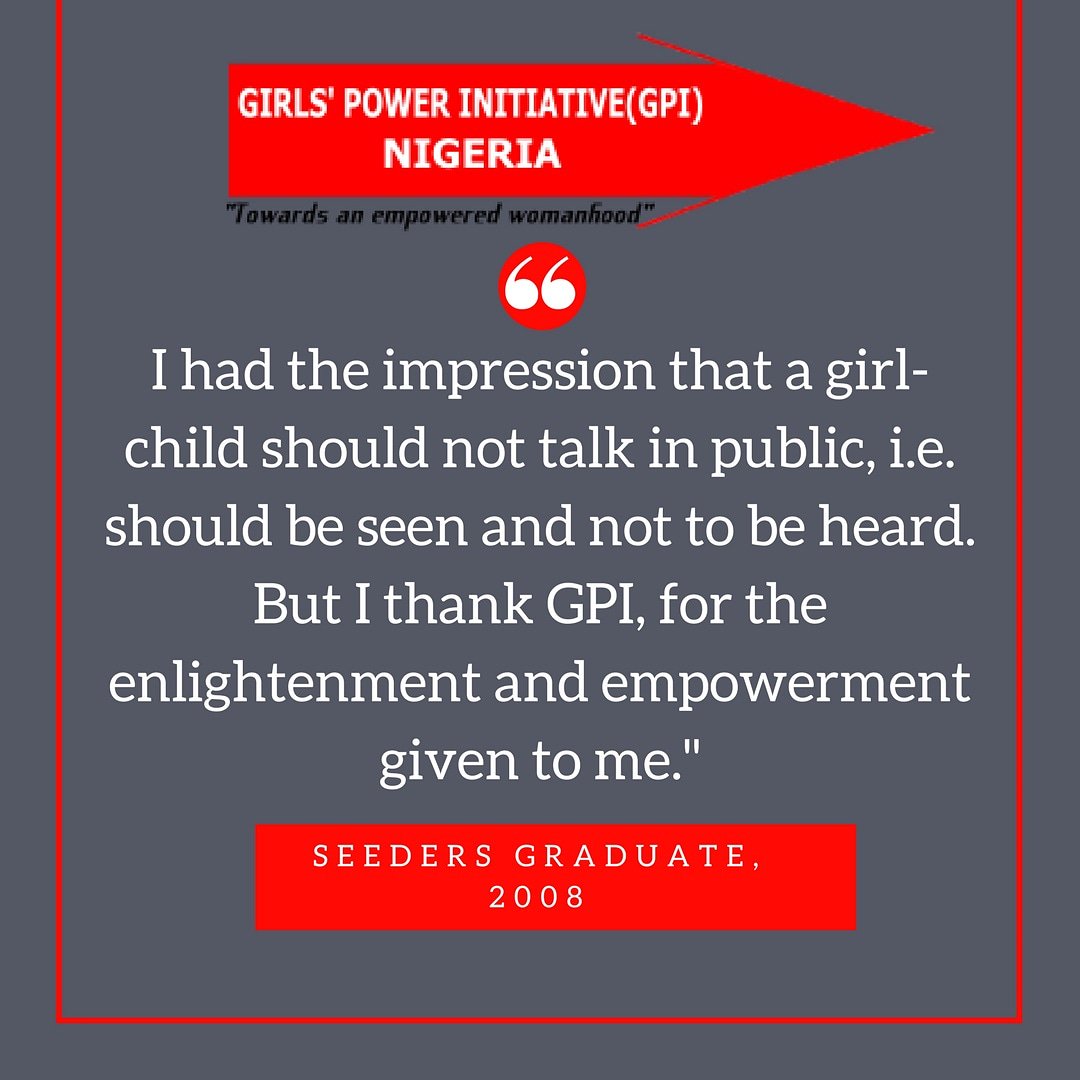 gpicalabar's tweet photo. For #MondayMotivation, here's an inspiring reflection from a GPI alumnus! #empoweredwomen #Nigeria #Feminism #Naija https://t.co/GwsnpttaL9