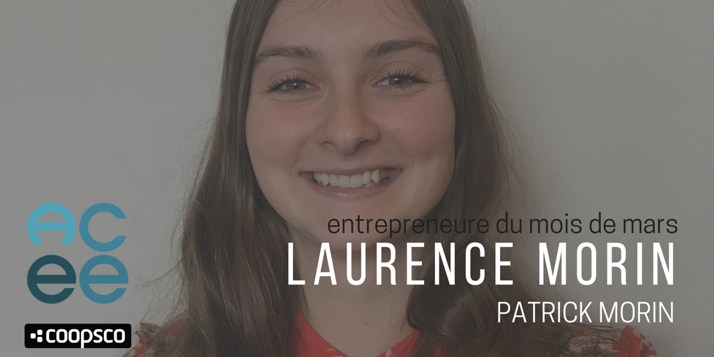 Félicitations à notre entrepreneure du mois de mars, Laurence Morin, présentée par <a href="/FQCMS/">FQCMS</a>. Découvrez cette jeune entrepreneure qui s'apprête à prendre la relève de l'entreprise familiale Patrick Morin: bit.ly/2HN0wvo