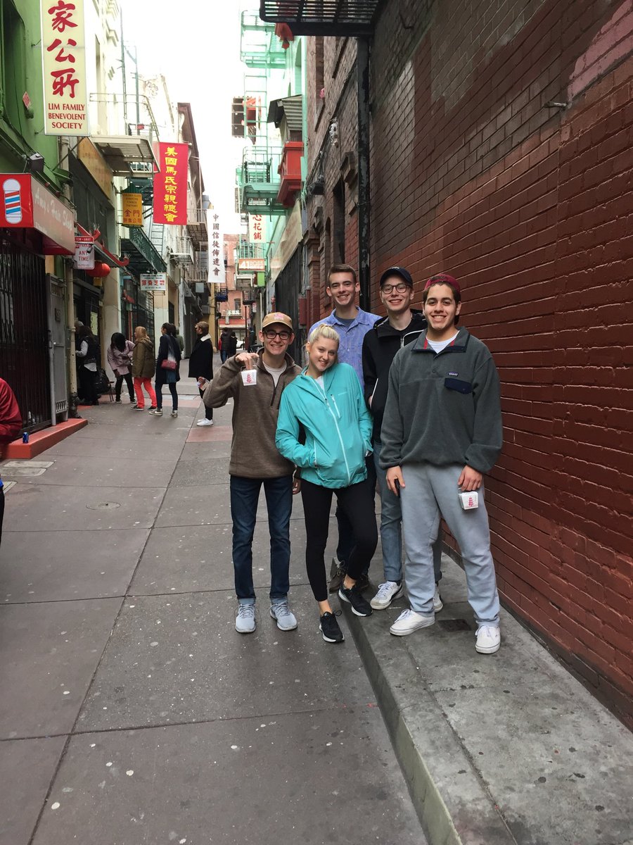 Adding a bit of Culture from Chinatown. Made our own fortune cookies and standing where a scene from pursuit of happiness was filmed. <a href="/Geneva304/">Geneva CUSD 304</a> <a href="/GenevaHS/">GenevaHighSchool</a>  <a href="/Area304/">Area 304</a>