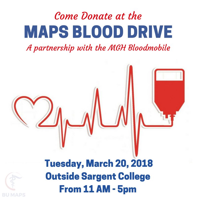 BU_MAPS's tweet photo. Come donate tomorrow!!!! https://t.co/4b08agwl28