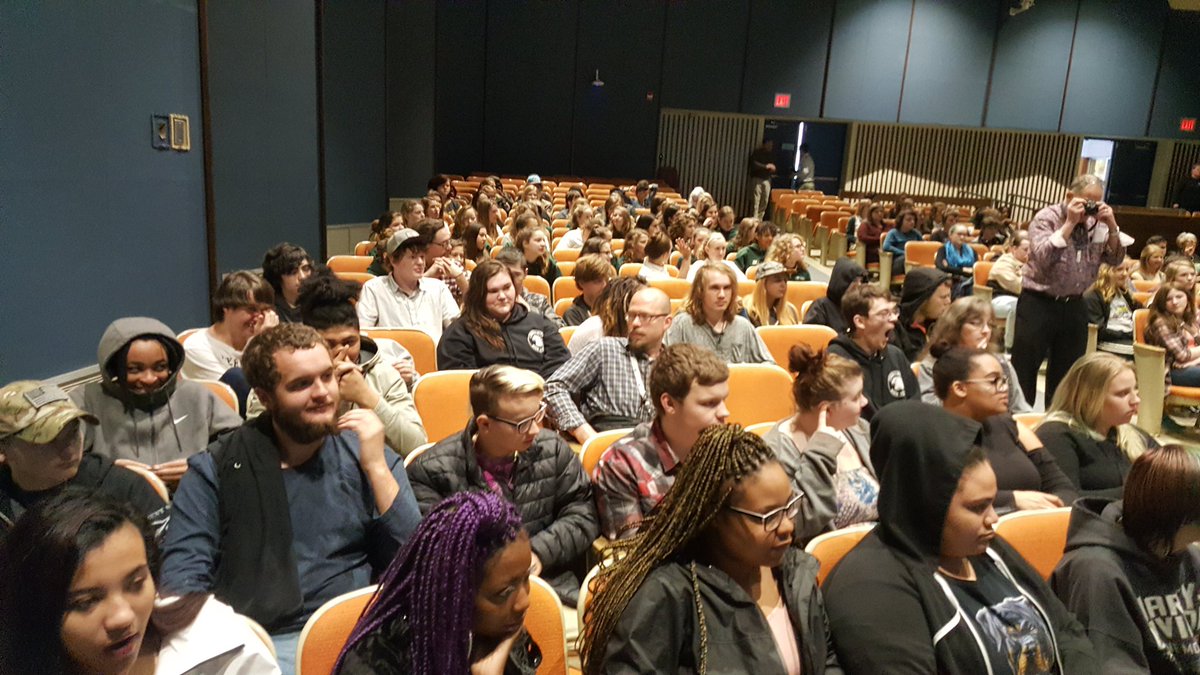 Listening to Dr. Walter Ziffer speak at UNCA