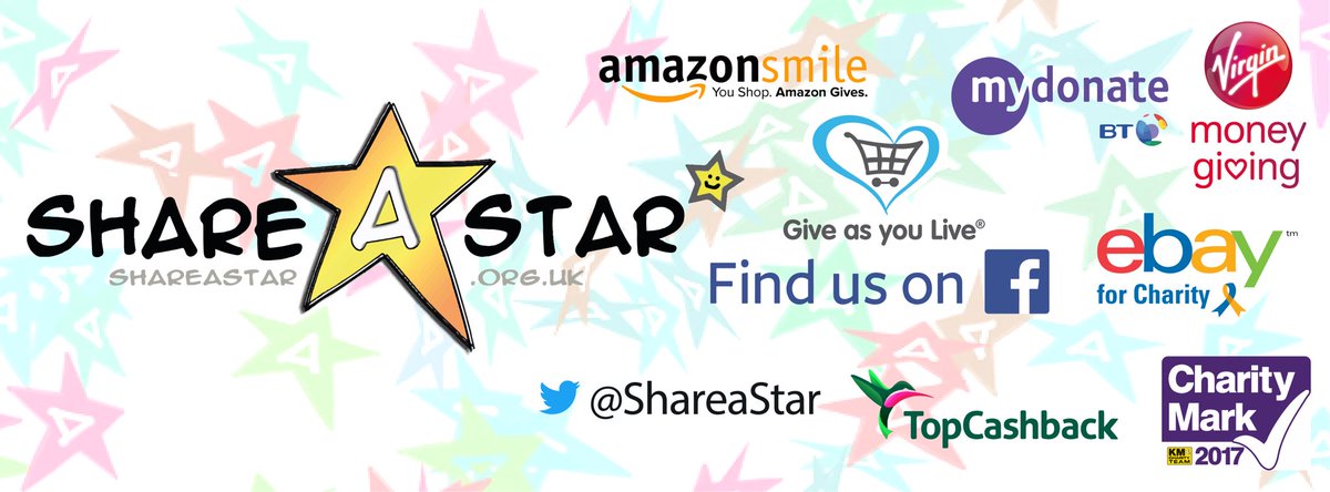 shareastar's tweet photo. Just a few of the many different ways to help show your support for Share a Star. #Charity #Support #CashBack #charitytuesday https://t.co/hY03bZnLt2