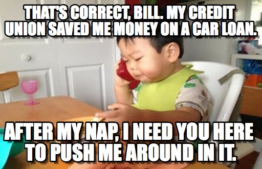 We can save you money on your auto loan too! #mememonday