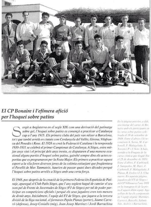 Avui,19 de març,fa 67 anys de la fotografia que obre aquest meravellós article publicat a la revista L'Abans sobre els orígens de l'#hoquei a #Sitges (Podeu veure més fotografies i l'article sencer al nostre facebook)

#hockey #hoqueipatins #hockeysobrepatines #esports #okvintage