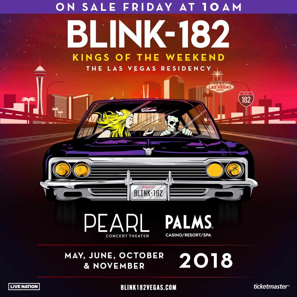 Blink182 announce a Las Vegas residency