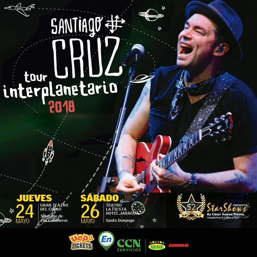 ViveDominicana's tweet photo. Te recomendamos apartar la fecha desde ya, para disfrutar del concierto de @SantiCruz en el mes de mayo. Más info aquí:
https://t.co/GzJU78cjfR https://t.co/NWA5xI0dH7