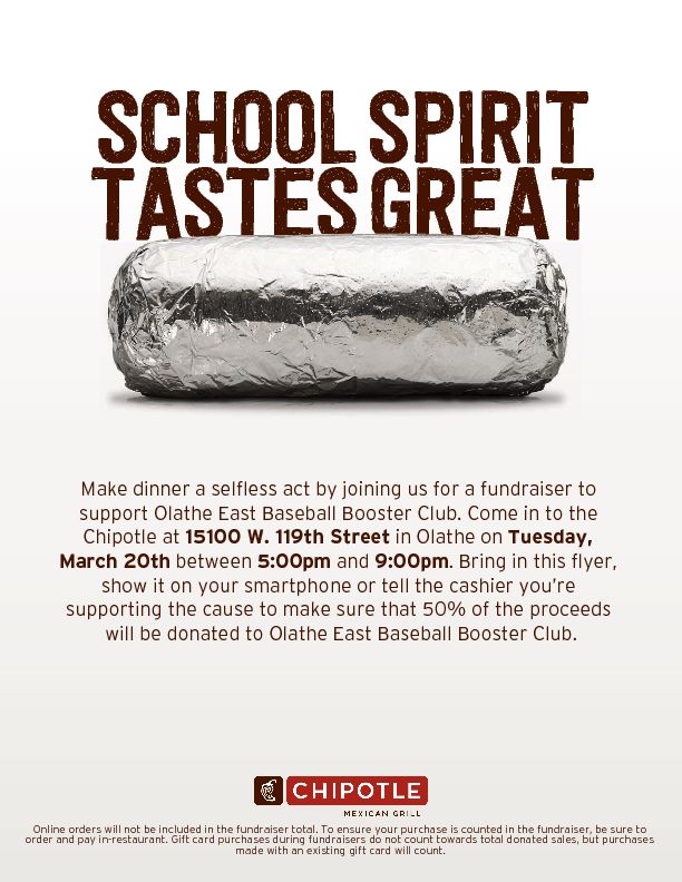 OEbaseballboost's tweet photo. Our Fundraiser is Tomorrow - Tuesday, March 20th! 
5:00pm - 9:00pm https://t.co/L5ak53OnUQ
