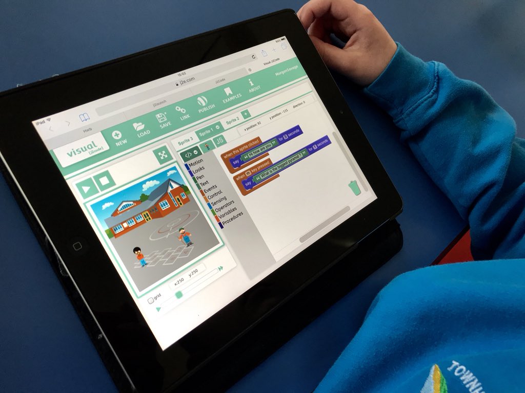 BubsyTownhill's tweet photo. Mr Chris Rees, a teacher with @SwanseaCouncil conducts a Digital Learning lesson with Year 6. It’s been interesting exploring programming on Digital J2Code! #thcDCF #DigitalLearning #Programming #j2e #thcY6 https://t.co/H8l1x38KFg
