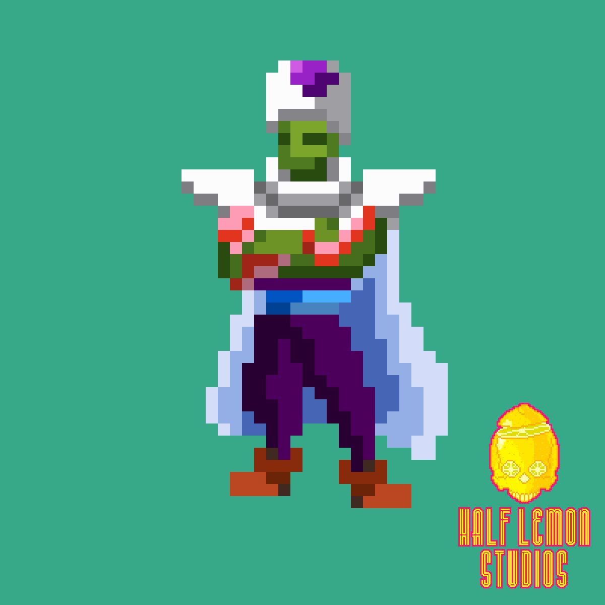 spookshowcinema's tweet photo. We Have Such Sprites To Show You: Piccolo 
Namek Edition

#pixelart #HalfLemon #DBZ #DBZFighterz https://t.co/XFsqwXWSGp