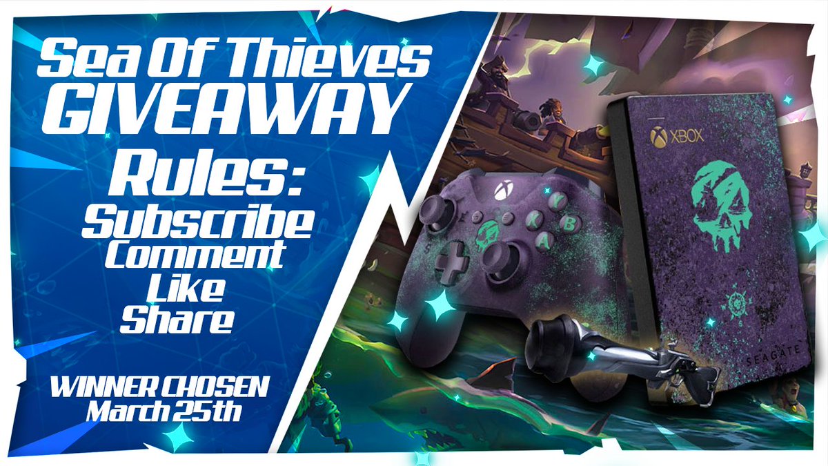 SoTDailyMoments's tweet image. We're giving away a digital copy of Sea of Thieves and/or Sea Of Thieves controller! Giveaway ends on March 25th @ 11:59pm EST!

To enter head over to the channel:
youtube.com/watch?v=PbnqgD…

✔️Subscribe 
✔️Retweet
✔️Like
✔️Comment