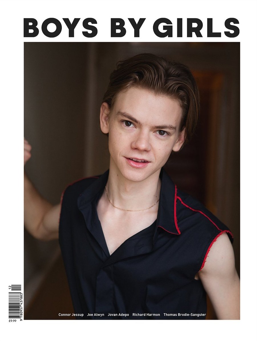 baekrigon's tweet image. AN EVOLUTION OF THOMAS BRODIE SANGSTER ON MAGAZINE FRONT COVERS