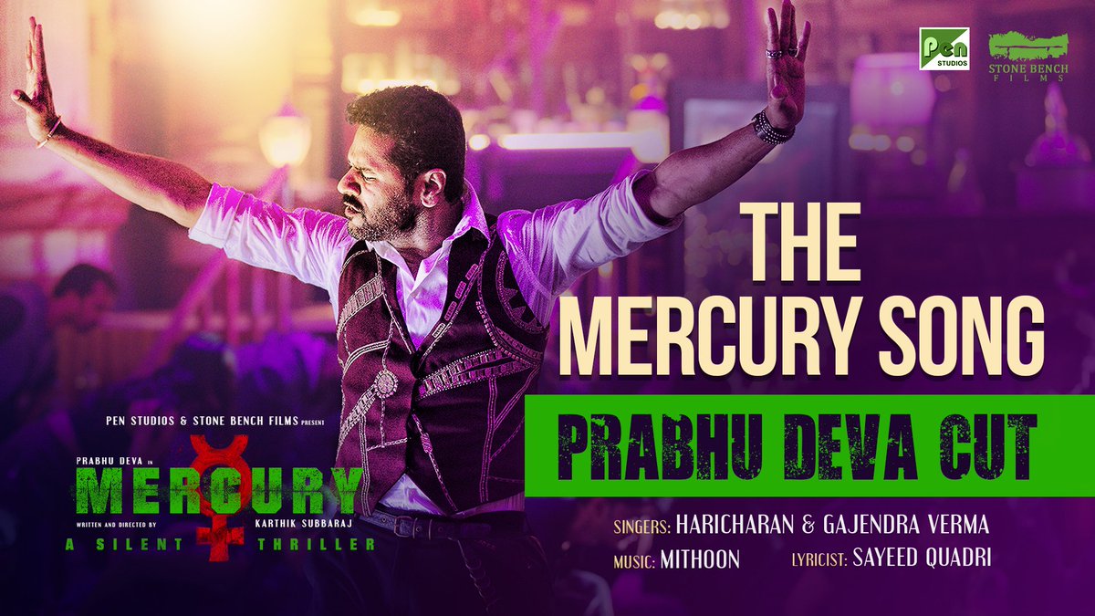 Saregama (@saregamaglobal) on Twitter photo .<a href="/PDdancing/">Prabhudheva</a> is back with a bang! A song so catchy, it'll be on your mind! bit.ly/TheMercurySong…
<a href="/PenMovies/">Pen Movies</a> <a href="/HaricharanMusic/">Haricharan</a> <a href="/ivermagajendra/">Gajendra Verma</a> <a href="/Mithoon11/">Mithoon</a> <a href="/karthiksubbaraj/">karthik subbaraj</a> <a href="/jayantilalgada/">Dr. Jayantilal Gada (PEN)</a> @StonebenchFilms @music_santhosh .<a href="/PDdancing/">Prabhudheva</a> is back with a bang! A song so catchy, it'll be on your mind! bit.ly/TheMercurySong…
<a href="/PenMovies/">Pen Movies</a> <a href="/HaricharanMusic/">Haricharan</a> <a href="/ivermagajendra/">Gajendra Verma</a> <a href="/Mithoon11/">Mithoon</a> <a href="/karthiksubbaraj/">karthik subbaraj</a> <a href="/jayantilalgada/">Dr. Jayantilal Gada (PEN)</a> @StonebenchFilms @music_santhosh
