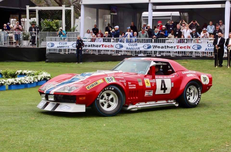 corvetterepair's tweet photo. At @AmeliaConcours last week, the 1968 L88 #4 Rebel NART LeMans #Corvette took home The Grand Sport Trophy for the most historically significant GM competition car. #CorvetteRepair #KevinMackay https://t.co/qm4WoXB6Tv