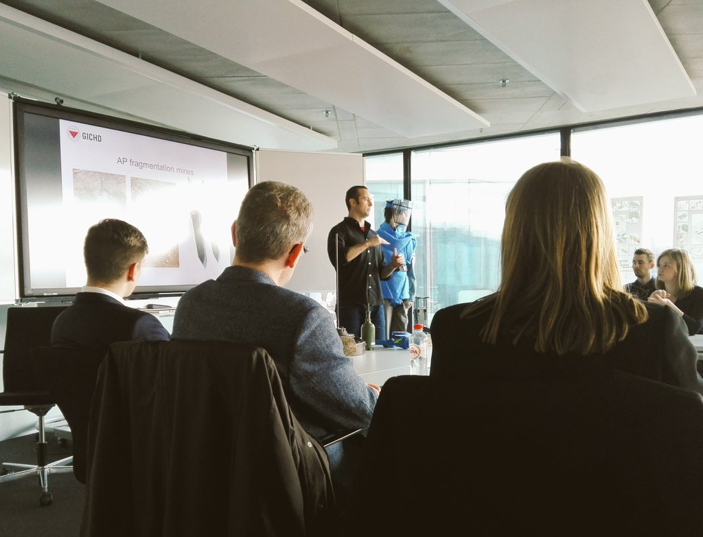 The students from the <a href="/UAntwerpen/">UAntwerpen</a> also visited <a href="/theGICHD/">GICHD</a> today. So interesting to learn about the Anti-personnel Mine Ban Convention #demining #security