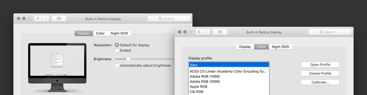 yummygum's tweet photo. Once again @marcedwards bringin' the 🌈🧠🙏 knowledge 👉 Colour management, part 3 https://t.co/yASUNfxDza /via @vschwid
#p3 #srgb #p3display #lgultragine #sketchapp
. https://t.co/8r6hjjl8z5
