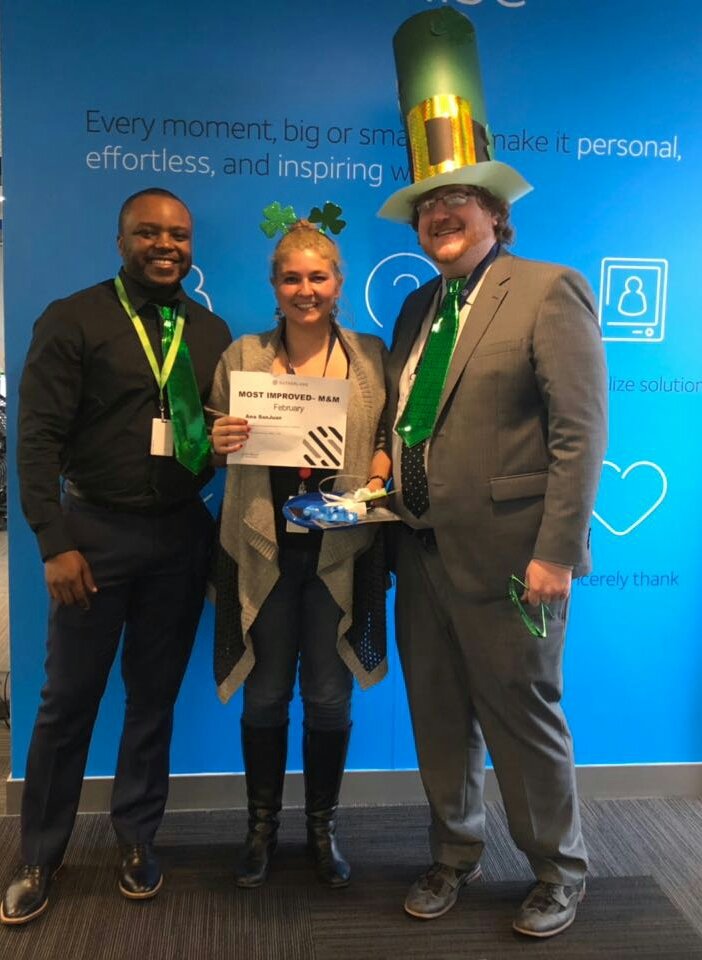 Taking advantage of <a href="/kennedymk23/">Kennedy Kajogo</a>'s visit, we recognized our top performers for the month of February.