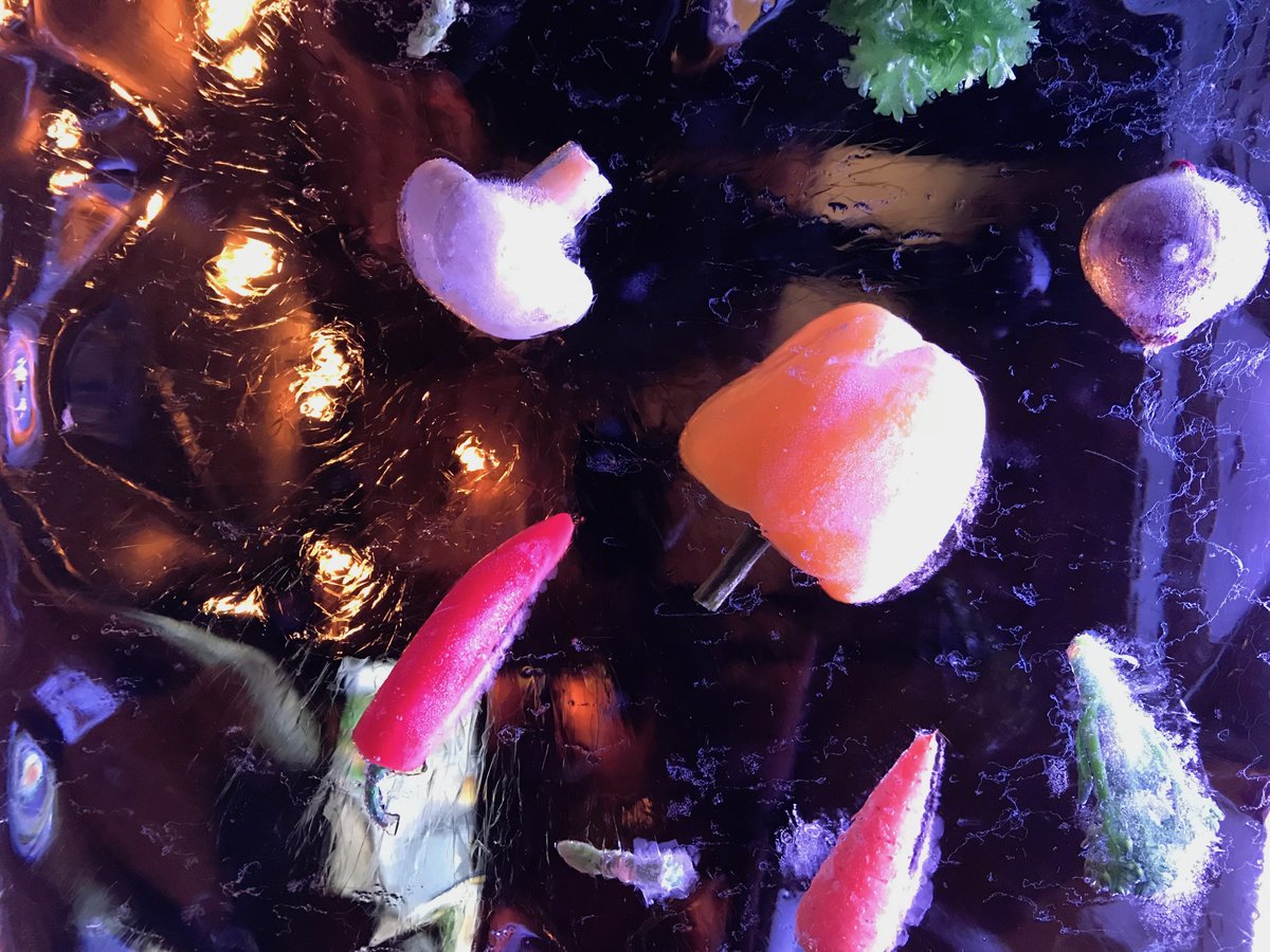 PSD_Ice_Art's tweet image. A little teaser of something we did recently...frozen fruit &amp;amp; veg #iceart