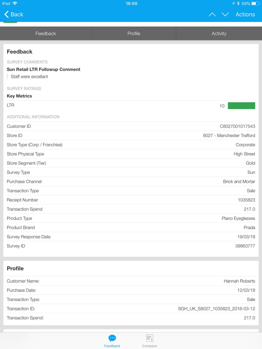 Well Done <a href="/MariaWo81525747/">Maria Wong</a> for your NPS of 10! #customerservice #ownit