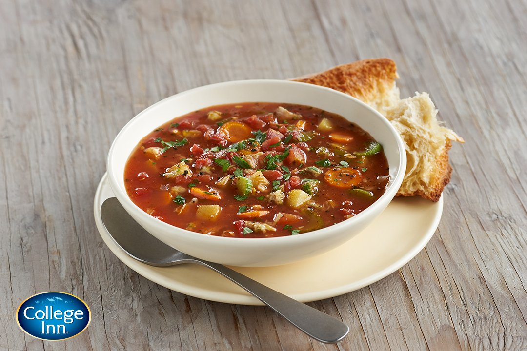 Add a little heat to your week with our Manhattan Clam Chowder – simmered to perfection with robust College Inn® flavor.

cllege.in/4RZvfx

#CollegeInnBroth #MondayMotivation #Dinner #ClamChowder