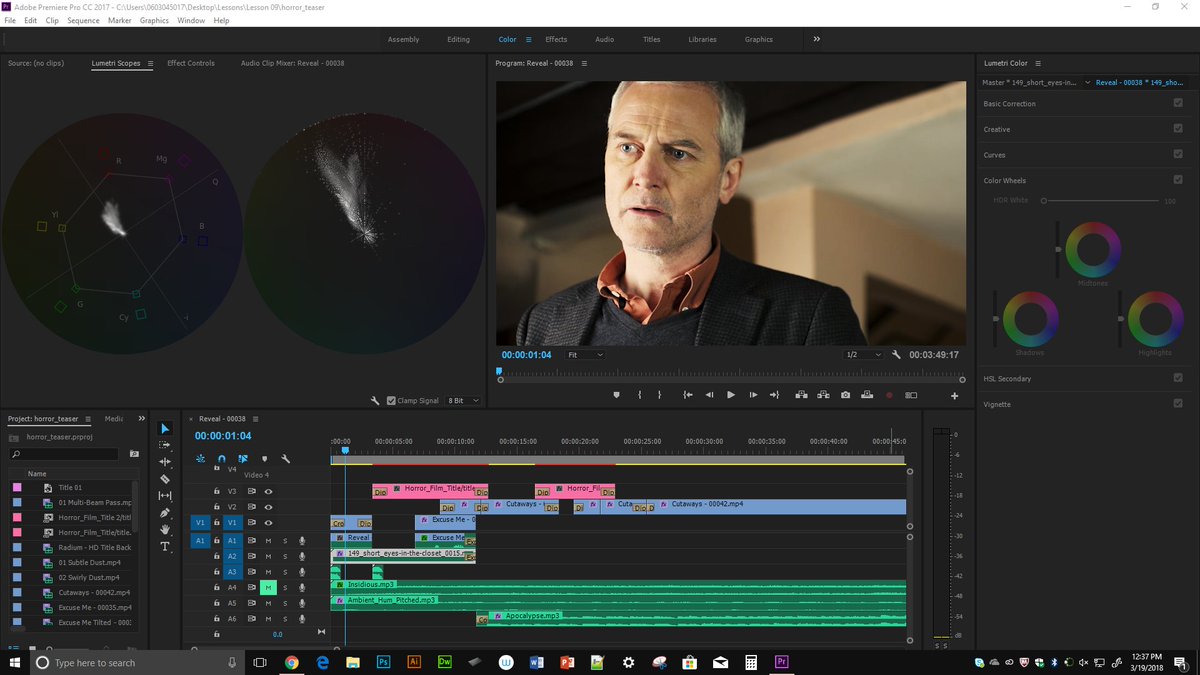 ImaniWebDevATC's tweet image. Working Adobe Premiere and I wanted make a horror trailer from the sample videos.