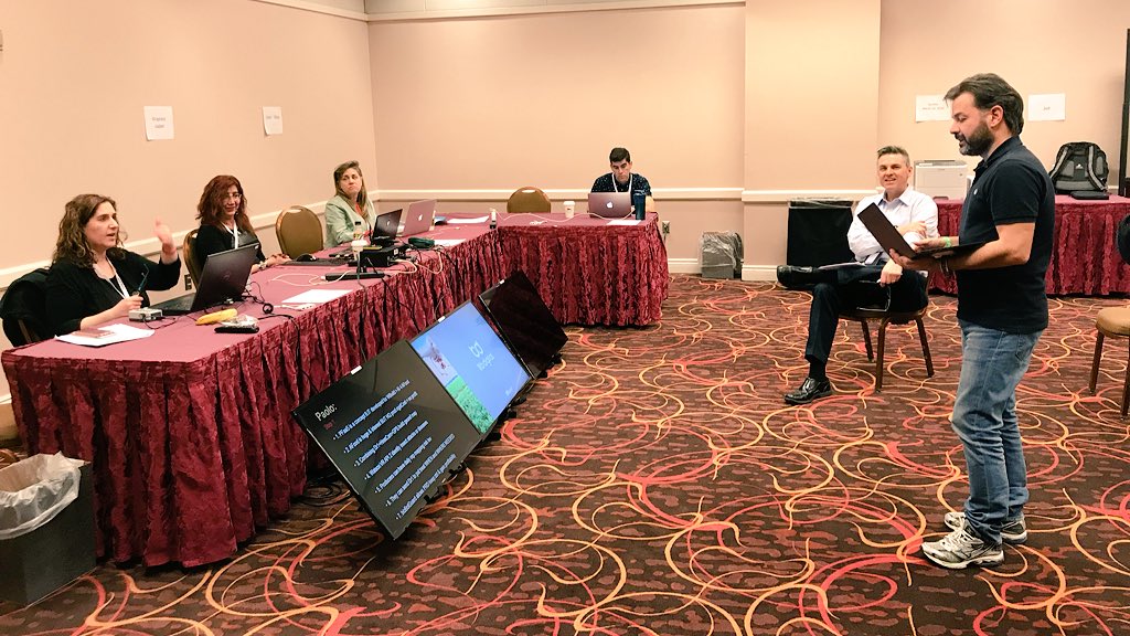 RonaldVelten's tweet photo. Speaker rehearsal Paolo from @blueit_news for the general session at #IBMPWaT #WatsonBuild #Think2018 - will be cool! https://t.co/5mOo5qsAM4