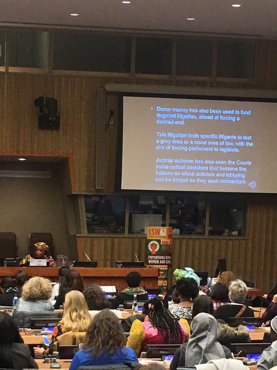 CampaignLife's tweet image. .@Joymdivo discusses the threats of judicial activism in the era of #ideologicalcolonization #CSW62