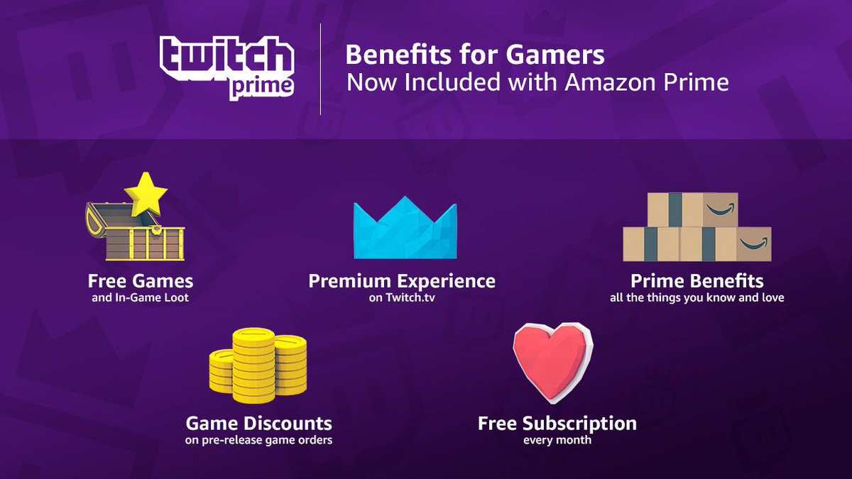 Twitch Prime' Adds Gaming Goodies to  Prime Benefits