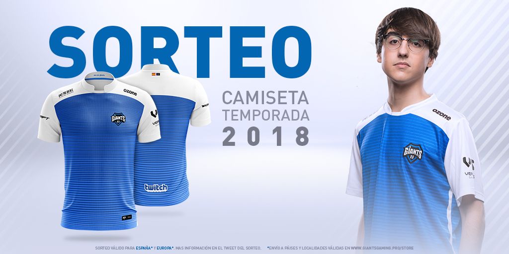 Th3AntonioGG's tweet photo. ¡Voy a sortear una camiseta de @GiantsGaming entre mis seguidores! 
Dale 🔁 RT para participar. 
Y aquí tienes el link si quieres comprar una en la Giants Store 😊😉.
▶ https://t.co/hfSXTs8cgs ◀
¡Suerte a todos, peluquillas! 
#WeAreGiants 💙🤗 https://t.co/9R0cASmr6l