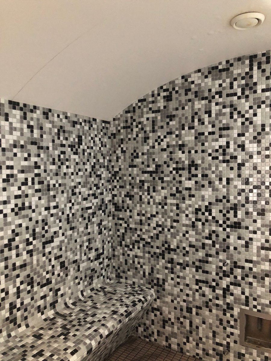 milk_leisure's tweet photo. Steam Room refurb completed and handed over at Hutton Moor Leisure Centre . Looking a lot better! #mosaic #steamroom #spa #monomix #black #white @HuttonMoorLC https://t.co/3KrkBhdTu1