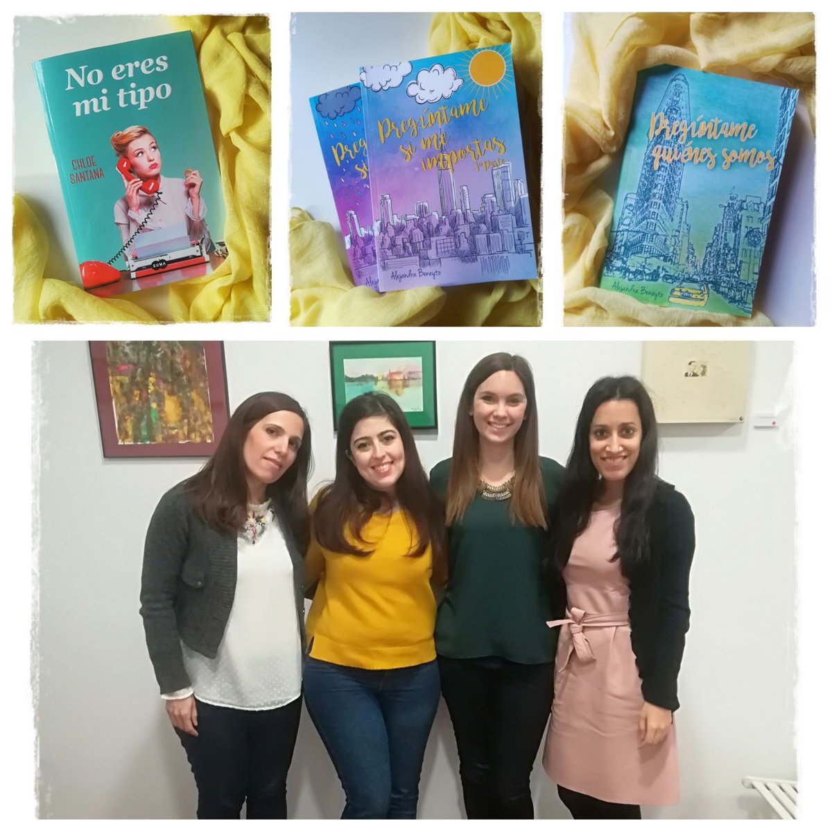 persigu_suenos's tweet photo. Buenas tardes.
Aquí os dejamos la crónica del XV @Cafesliterarios. Tuvimos el placer de hablar con @alebeney y @ChloeSantana_, quien ya nos ha visitado con anterioridad. ¿Queréis descubrir todo lo que nos contaron? 
https://t.co/eSyGrnv4xU https://t.co/Ikk9agJoQk