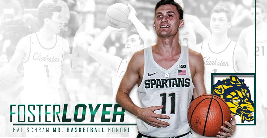 Congratulations to our guy <a href="/FosterLoyer/">FosterLoyer</a>, the 2018 recipient of the Hal Schram Mr. Basketball Award 🏆

#SpartanDawg
