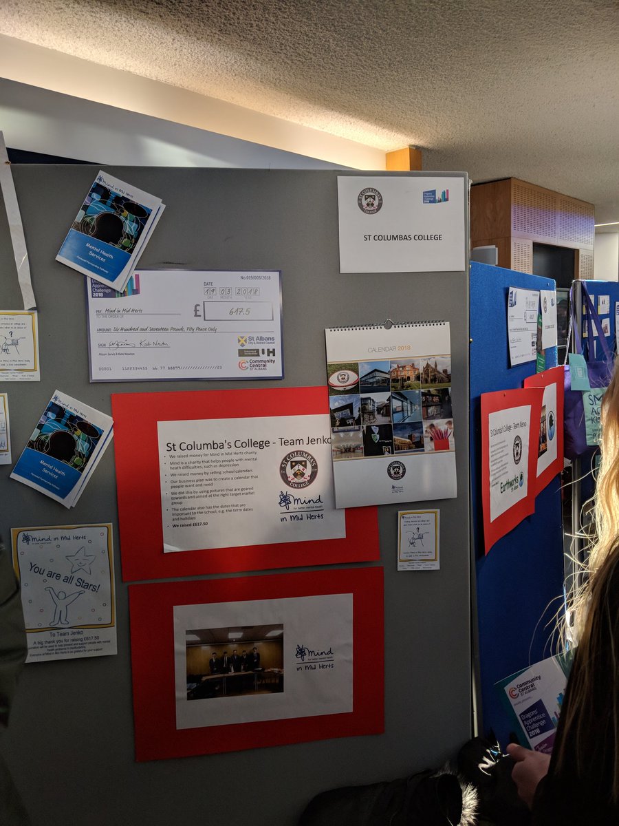 <a href="/MindInMidHerts_/">Mind in Mid Herts</a> #StColumbas <a href="/DragonsApp/">Dragons' Apprentice</a> @CCStAlbans <a href="/UniofHerts/">University of Hertfordshire</a>
