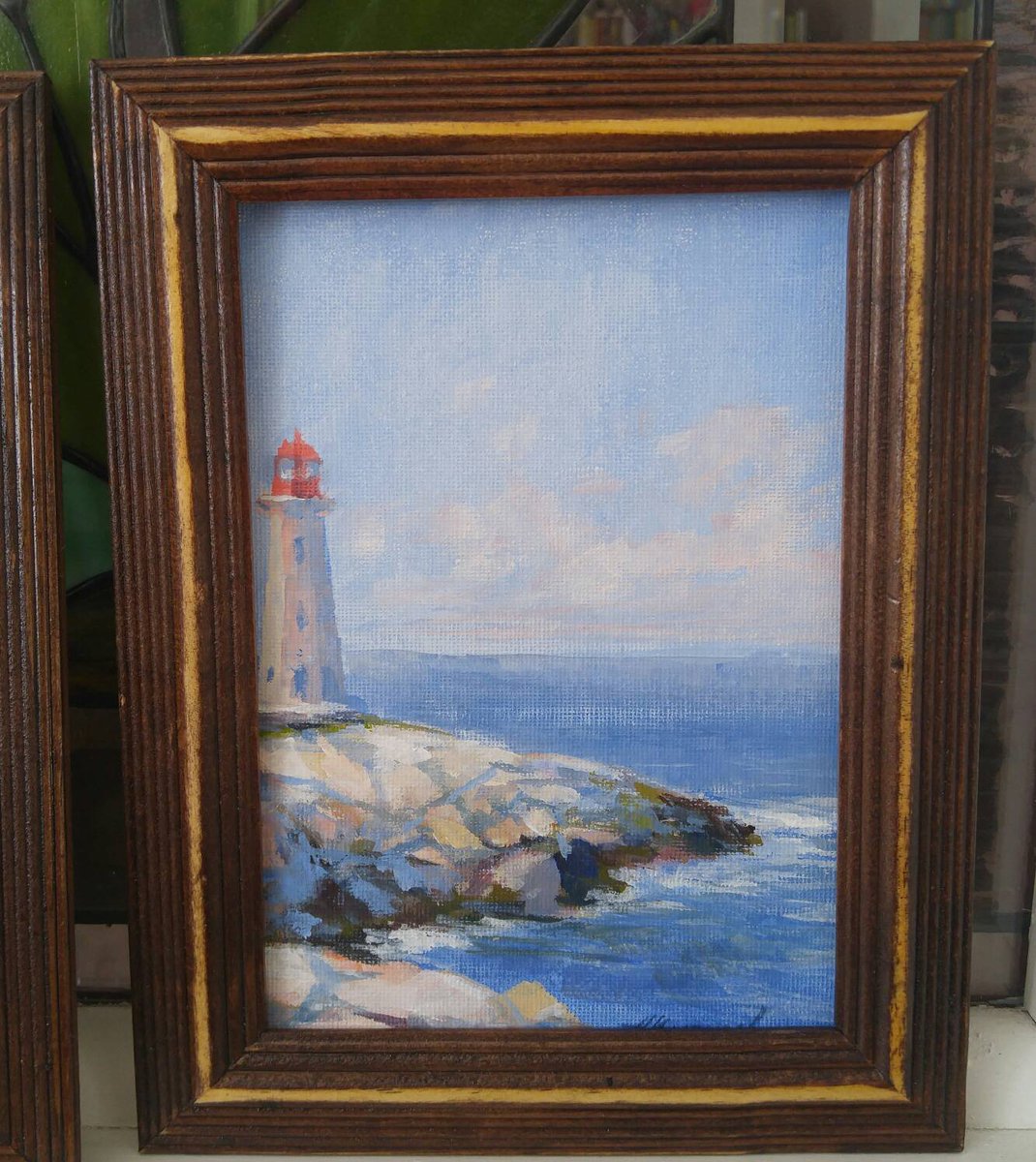 albat05il's tweet photo. Miniature "Lighthouse", 5x7x0.1", acrylic on canvas board, by Alexander Koltakov #art #Artfinder #Canada #Canadian #Nova_scotia #akoltakov #lighthouse #seascape #painting https://t.co/WDrk0Kp8Te https://t.co/5eFGSzSN7V