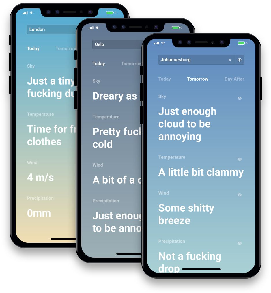 interlinkedos's tweet image. The F*cking Weather - The Honest Weather App buff.ly/2twSPr1