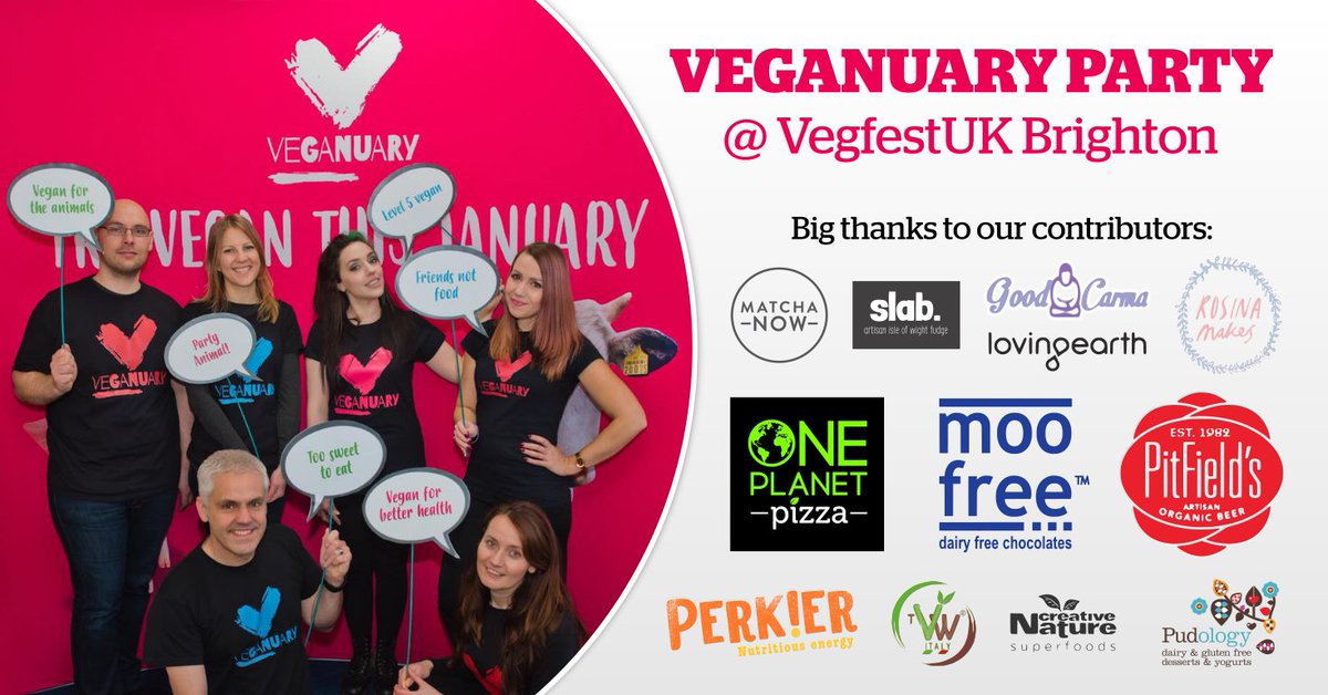 Attendees of the @WeAreVeganuary #party on Sunday Mar 25th at <a href="/VegfestUK/">VegfestUK</a> #Brighton can expect a variety of #vegan #treats thanks to a number of amazing stallholders mentioned in the blog post here: bit.ly/BRIG2018-Vegan…
