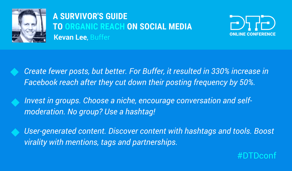 SEOQuakeTeam's tweet photo. How to succeed with an organic-first strategy on #socialmedia in 2018? @kevanlee has shared the tactics you can try today!

Make sure to watch the session replay — with more helpful tips from @joeei  and @ChrisHodgeman 👉  https://t.co/eeJkDGGLP7 [slide decks inlcuded] #DTDconf https://t.co/QOvTlTr23N