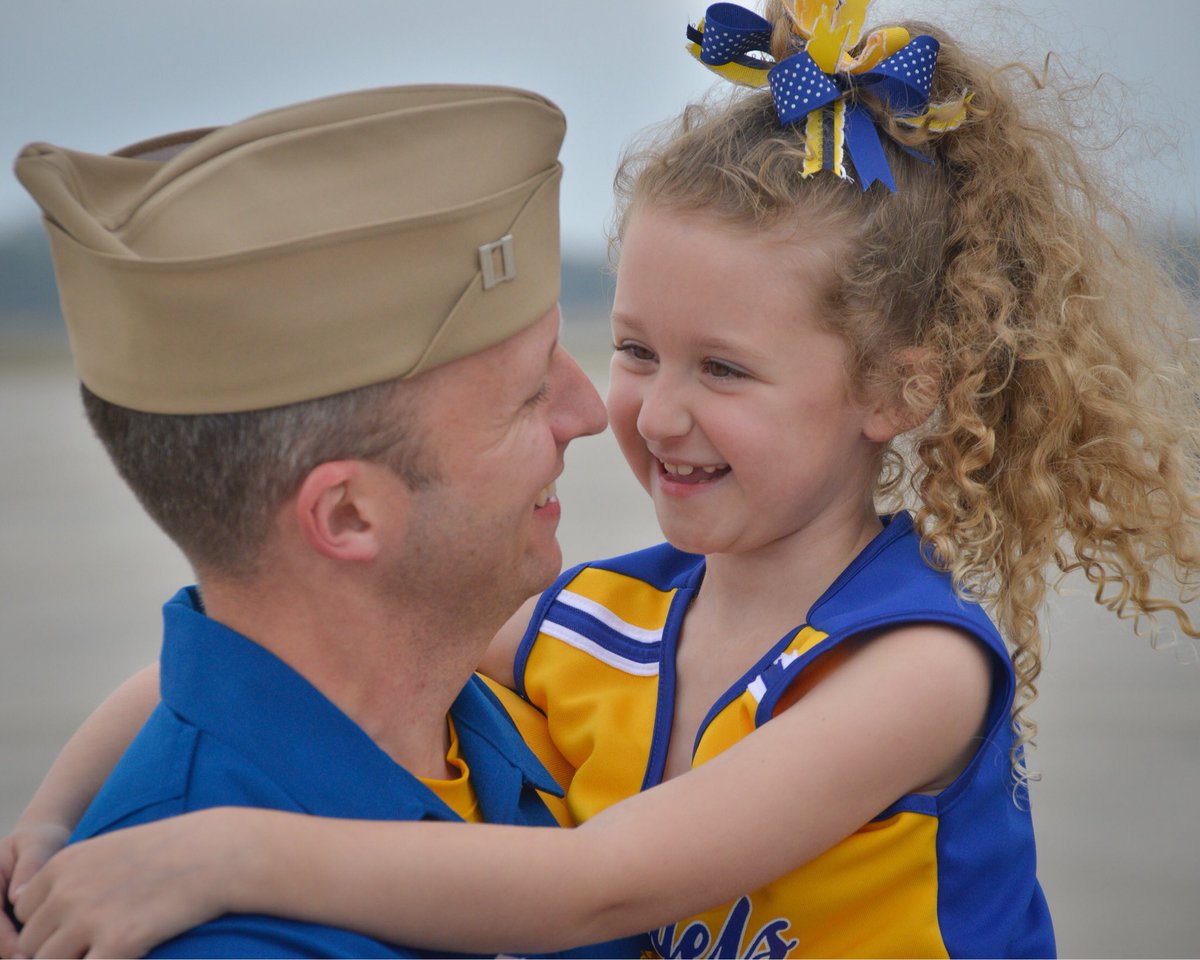 BlueAngels's tweet photo. PENSACOLA!! Your #BlueAngels have returned home to NAS Pensacola this afternoon!! Welcome home, #Blues!! https://t.co/y5CVIhpeKB