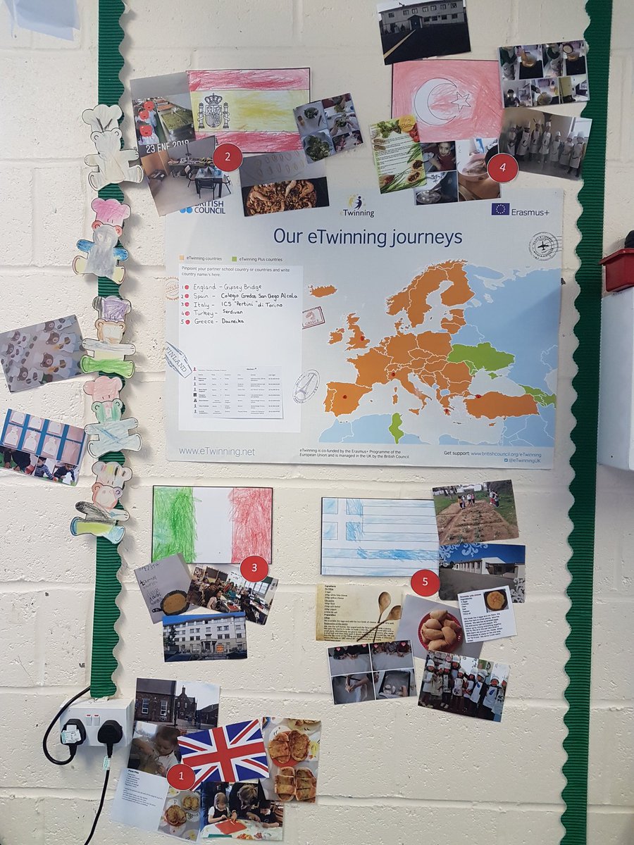 Our eTwinning project is really exciting this term! Each country has shared photos of their school, talked about their favourite foods, shared a recipe and cooked something delicious! Now we get to  try making recipes from other countries too! #eTwinning #fabulousfood #eyfs