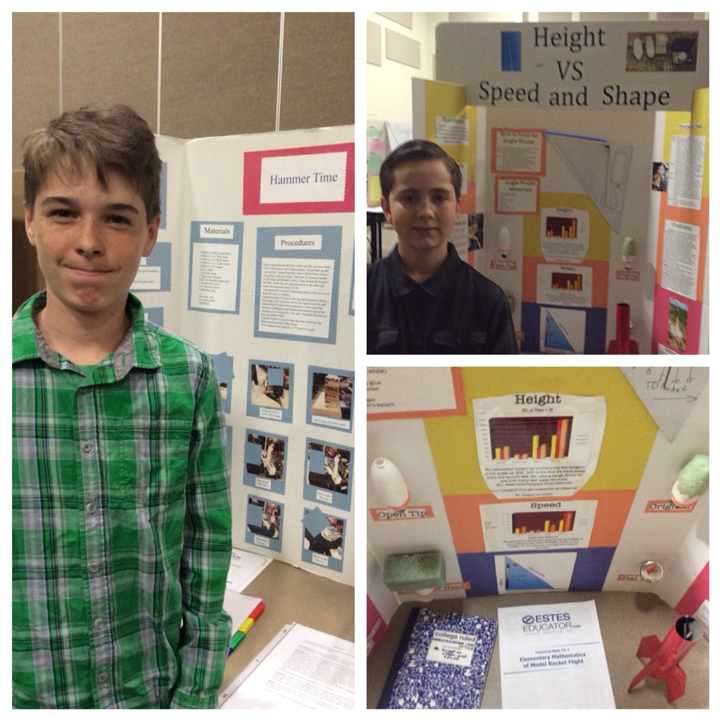.<a href="/NUSDnews/">NUSD</a> student Dax Shellito tested wood strength for building homes in his #ScienceFair project “Hammer Time” while Joseph Fitzgerald <a href="/RomolandSD/">Romoland School District</a> tested the efficiency of rocket shapes for speeding into space, finding an open tip cone beat a hammer head by 500 feet! 🔨🚀