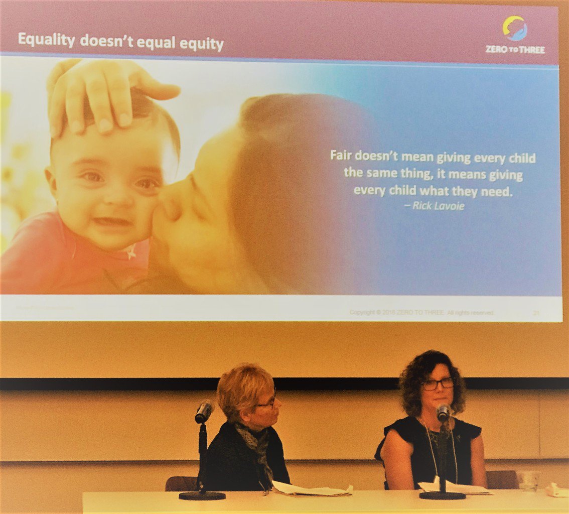 ZEROTOTHREE's tweet photo. LIVE: Fair doesn't mean giving every child the same thing, it means giving every child what they need. https://t.co/XQaFonS2SP