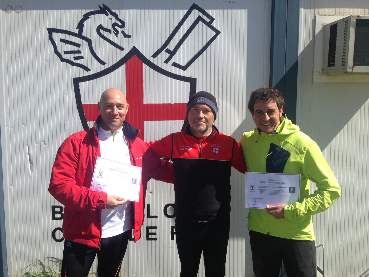 El David i el Sergi han superat amb èxit el curs d'iniciació al rem, benvinguts al club! #TeamBCR