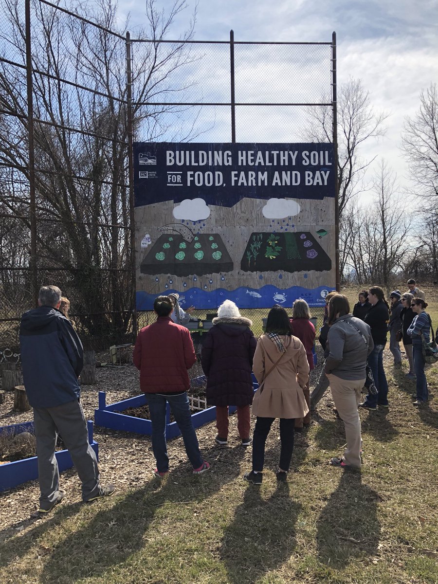kmbiss's tweet photo. Urban Ag field trip at the #2018IPMSymposium in Baltimore was very informative and intriguing! #urbanagriculture #communityag @chelseaharbach https://t.co/XVxF8EYVu5
