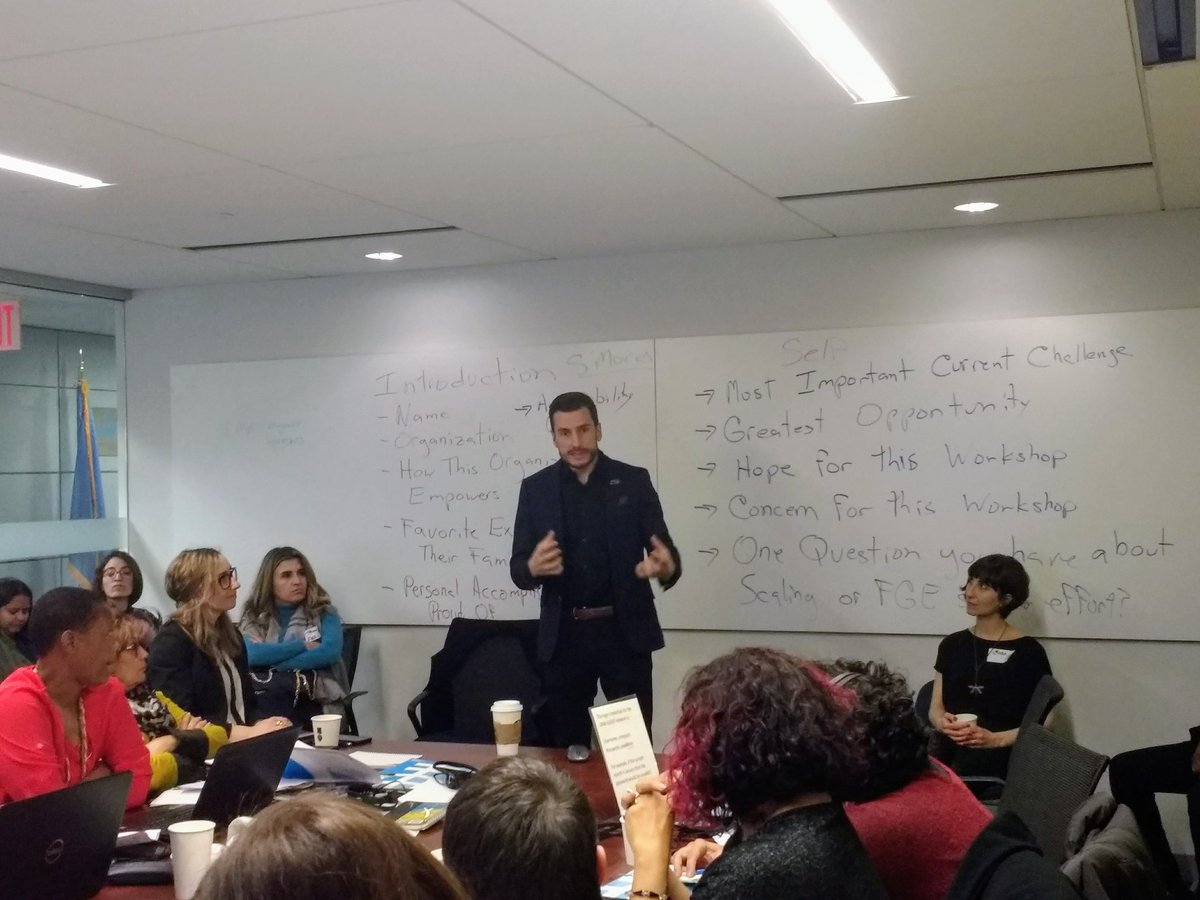 For innovation in women's empowerment, start with positive deviance and question your confirmation bias. <a href="/bkumpf/">Benjamin Kumpf</a> at <a href="/UN_Women/">UN Women</a> FGE convening with grantees whose projects are being upscaled with financial support from the German government. <a href="/BMZ_Bund/">Bundesentwicklungsministerium</a> <a href="/GermanyDiplo/">GermanForeignOffice</a>