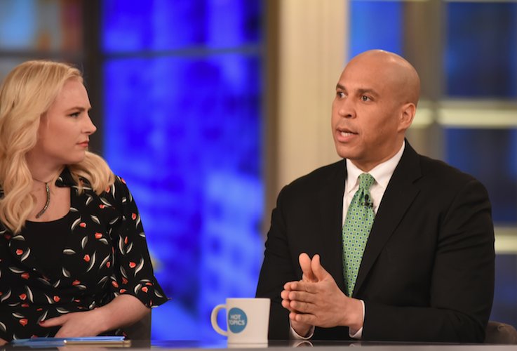 TheView's tweet photo. "Patriotism is love of country, love of country demands that we love each other. We don't always have to agree or like each other, but love says I see your worth, I see your value." - Sen. @CoryBooker on @TheView https://t.co/MsH9wvYeJM https://t.co/wyfuCaGhJP