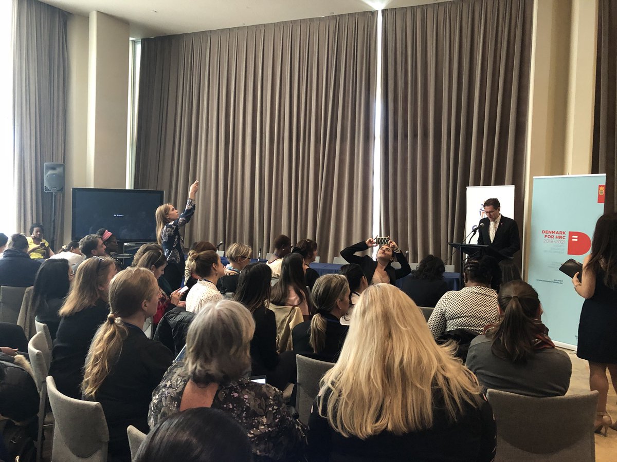SibandaEva's tweet photo. A full room for “Shrinking Space for the Feminist Movement” #CSW62 @CIVICUSalliance @nyarimash_IDs https://t.co/dRYXP4hOOn