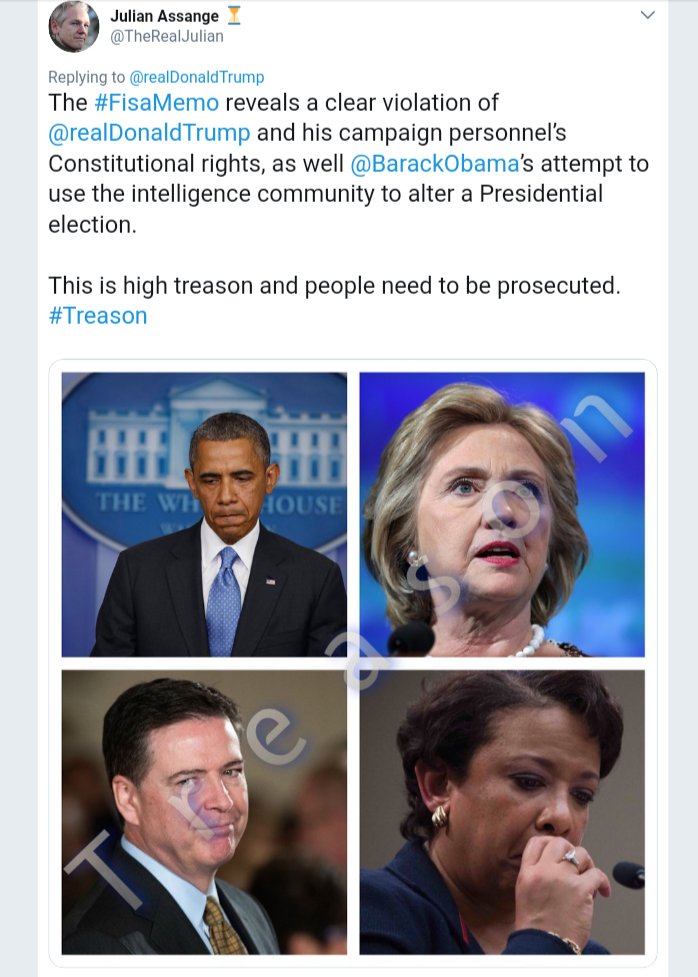 SeanIra_'s tweet image. The #FisaMemo reveals a clear violation of @realDonaldTrump and his campaign personnel’s Constitutional rights, as well @BarackObama’s attempt to use the intelligence community to alter a Presidential election. 

This is high treason and people need to be prosecuted. #Treason