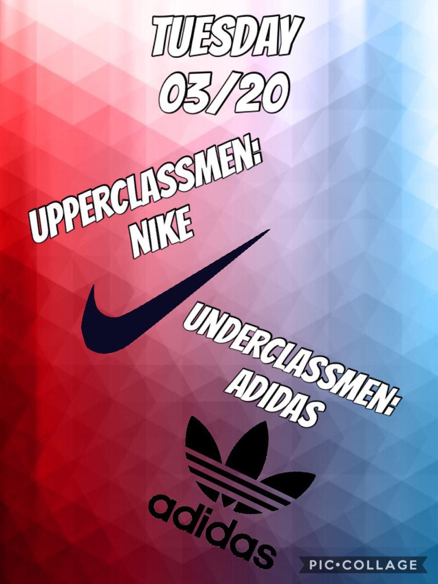 dhsblazers's tweet photo. Tomorrow’s Spirit Day: Nike vs. Adidas 💥 https://t.co/39scLX3O2z